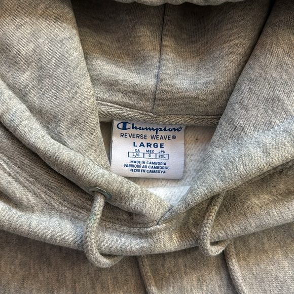 Champion Reverse Weave Cropped Hoodie ✨ size L - Picture 3 of 8